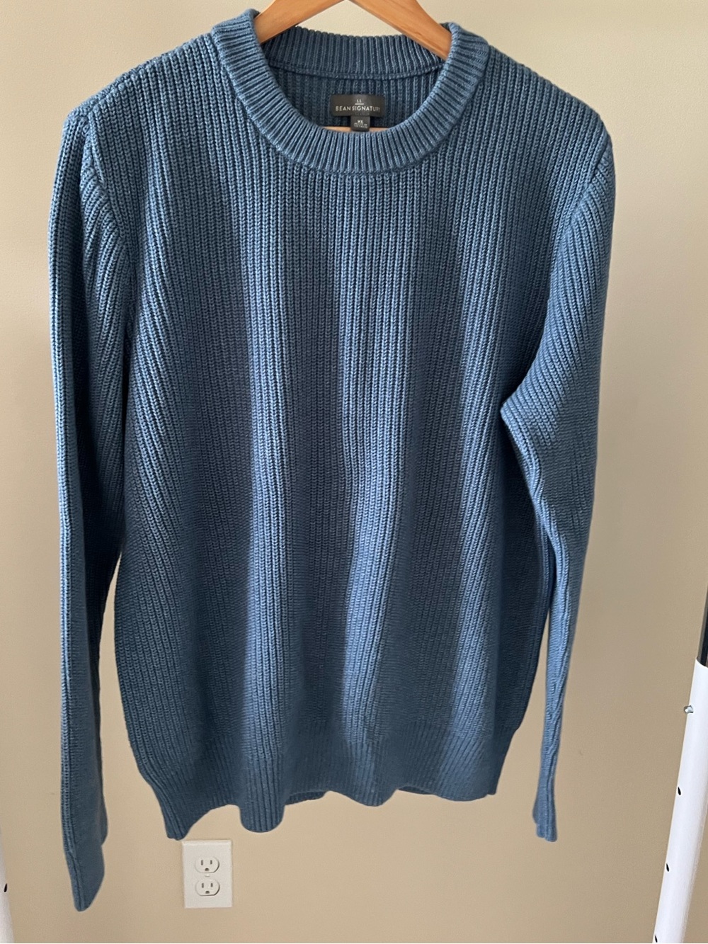 L.L. Signature ribbed cotton crewneck sweater